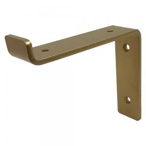 Customized Size Furniture Angle Brace Shelf Support with White J Shelf Hook Bracket