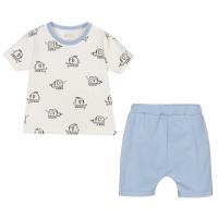 China Summer baby boys girls clothing sets customized printing color Organic Cotton Baby Clothing Baby Clothing Sets on sale