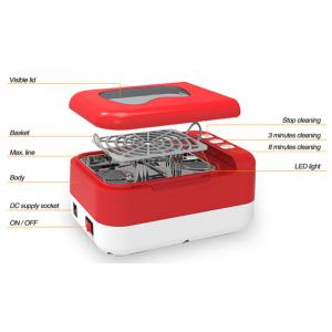 Rechargeable Battery, Denture&Jewelry Cleaner 200ml Electronic Cigarette Ultrasonic Cleaner JP-520