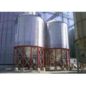 China Large Grain Silo Bin Industrial Galvanized Steel Sheet Livestock Feed Support supplier