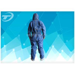 China CPE disposable painters coveralls Waterproof Gown With Knitted Cuff supplier