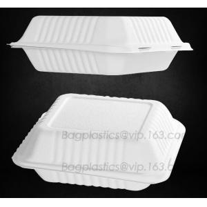 China microwave safe cute lunch box plastic food cantainers, 100% biodegradable clear microwave safe lunch box supplier