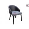 Polyurethane Foam Backrest Upholstered Dining Chair 77cm Height