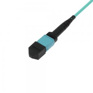 12 Fibers Mpo To Mpo Cable Lszh Elite Mpo Om3 Fiber Cable