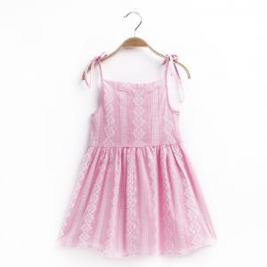New baby girls summer children's clothing sleeveless dress linen cotton newborn children spaghetti strap dress