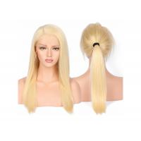 China European Remy Blonde Full Lace Wigs Human Hair 8A Grade Without Knots Or Lice on sale