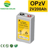 China Wind Solar Energy System OPZV OPZS Tubular Gel Battery 2V 200Ah on sale