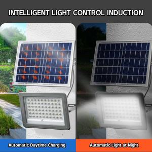 China IP65 Solar Powered LED Outdoor Lights 100W 6000K LED Flood Light supplier