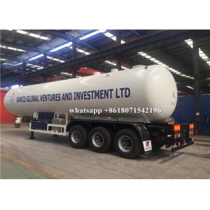 3 Axles 25 Tons LPG Gas Tanker Truck 49600L Liquefied Petroleum Gas Tank Trailer