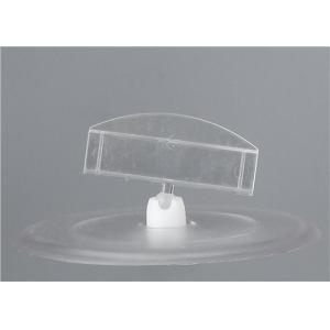 Clear Plastic Clip Sign Holders Display / Price Tag Holder Clip For Store