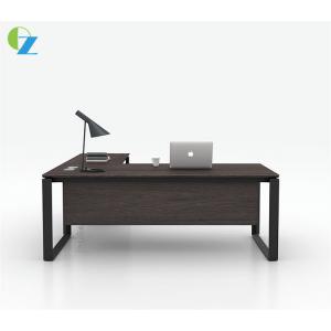 Melamine One Person Executive Office Desk L Shaped For Manager
