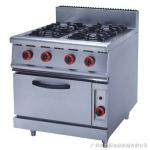 JUSTA ZH-RQ-4 Stainless Steel Kitchen Equipments 4.8KW PNG Gas Burner With Oven