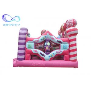 China Children Cartoon Pink Inflatable Bouncy Castle Jumping House supplier