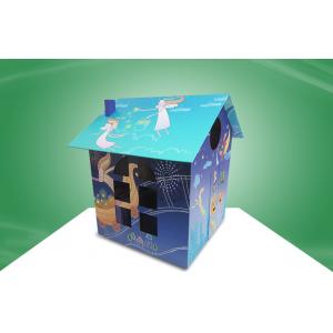 Recyclable Children ' S Cardboard Playhouse , Cardboard Coloring House For Kids