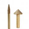 Carving Stone CNC Diamond Engraving Tool Golden Color High Precision Less