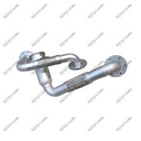 China Flexible metal braided hose for automobile exhaust pipe can be customized in size and length on sale