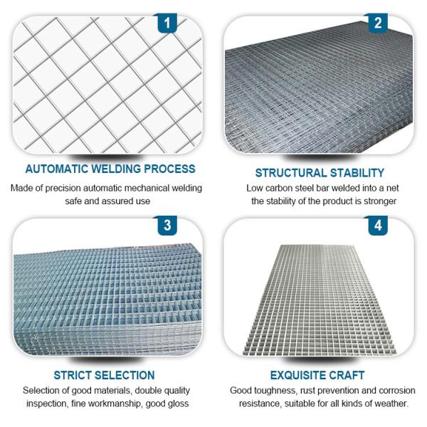 China Direct Supply Heavy Duty 2x4 Galvanized Welded Wire Mesh Panel for Building Materials wholesale