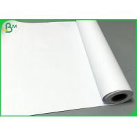 China White Rollo Garment Cutting Plotter Paper 50gsm 60gsm With 160cm / 180cm Width on sale