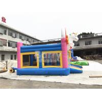 China 0.55mm PVC Commercial Inflatable Bouncer , Elephant Space Moonwalk For Home on sale