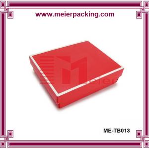 Zhongshan red color two pieces Clothes Packing Cardboard Paper Storage Gift Box