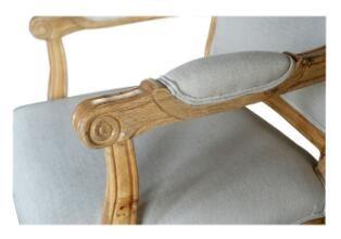 Taille en bois contemporaine de la chaise 0.35cbm de loisirs avec le tissu de