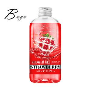 China Strawberry Vitamins Whitening Shower Gel Nourishing Body Wash Non Drying supplier