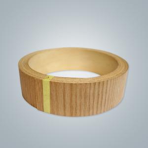 China Cross Grain Red Oak Edge Banding Veneer Real Wood Veneer Edgebanding for Furniture Door Cabinet and Panel supplier