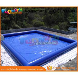 0.9mm PVC Tarpaulin Inflatable Water Pools Blue Water Blow Up Pool Custom Logo
