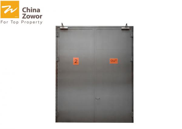 55 mm Thick Steel Insulated Fire Rated Door For Electrical Room，color choice