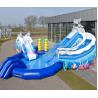 China Amusement Park Inflatable Water Slide Pool Customized Size wholesale