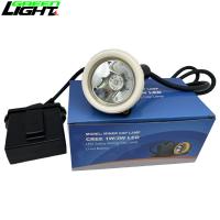 China LED Waterproof Mining Cap Lights With Li Ion Battery 10000lux 6.6Ah 3.7V on sale