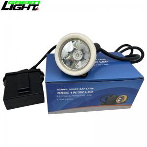 China LED Waterproof Mining Cap Lights With Li Ion Battery 10000lux 6.6Ah 3.7V supplier