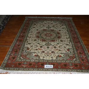 wool/silk mixed persian rug turkish rug traditional rug handmade rug