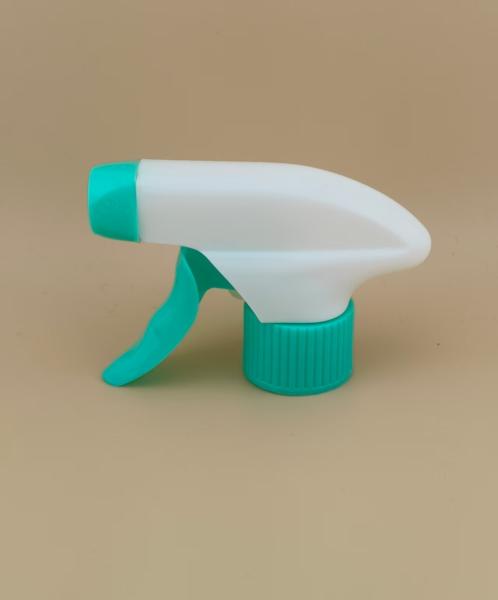 White and Cyan Simple Trigger Sprayer K101-9 for Household Cleaning Bottles Certification