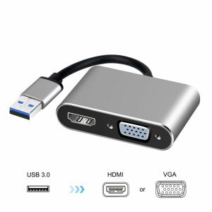 USB 3.0 to  VGA Adapter,USB to VGA/ Adaptor,1080P Converter Support  VGA Sync Output,for Windows7/8/10