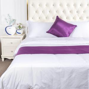 Linen 100% Polyester Hotel Bed Runner And Cushion Sets