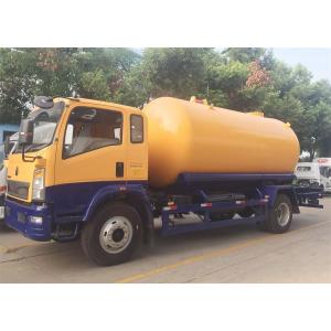 China Propane Butane Delivery LPG Gas Tanker Truck With Flow Meter Corken Blackmer Pump supplier