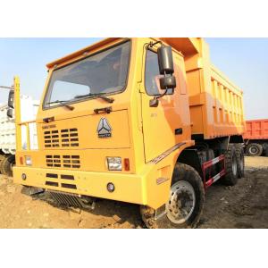 China 371HP Off Highway Truck , Yellow Color Heavy Duty Tipper Trucks 70 Tons Load supplier