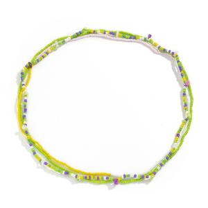 Female Multi Layered Beaded Necklace Smooth , Portable Colorful Choker Necklace