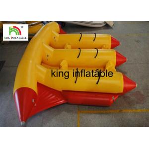 China Amusement Water Inflatable Fly Fishing Boat Inflatable Banana Boat For Surfing Games supplier