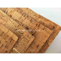China Colorful Thin Soft Natural Cork Rubber Sheet Roll Synthetic Leather Fabric on sale