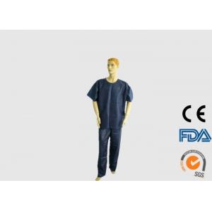 Personal Safety Disposable Medical Scrubs Alkali Proof With Short Sleeves