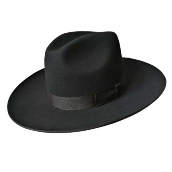 Men's felt hats Rabbit fur felt Jewish hat, jewish hat borsalino ...