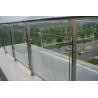 stainless steel glass fitting for balustrade, handrail railing post clamp