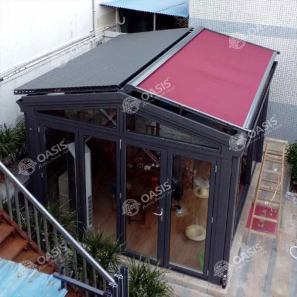 Custom Made Sizes Electric Sunshade Awning , Power Awning For House