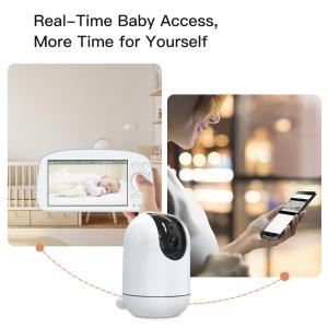China Moniteur vidéo appelant bébé avec App Wifi 2.4Ghz Avec 5,5 pouces Ips Split Screen Fhd 1080P supplier