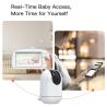 China Ips Display Pan Tilt Baby Monitor con App 2 Way Audio Wifi 2.4Ghz 5,5 pulgadas de pantalla dividida wholesale