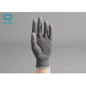 China Pu Carbon Fiber Cleanroom Gloves Customized Logo Print XS-XXL Size supplier