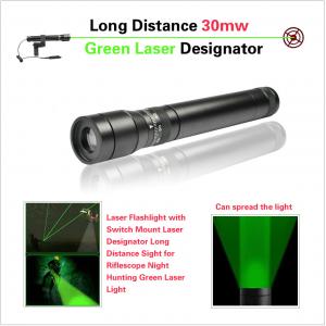 Long Distance Tactical Pistol Rifle Scope , Green Laser Sight With Metal Housing