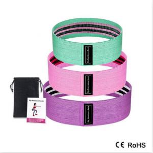 China 3 Piece Set Fitness Rubber Bands / Expander Elastic Band With LOGO Customized supplier